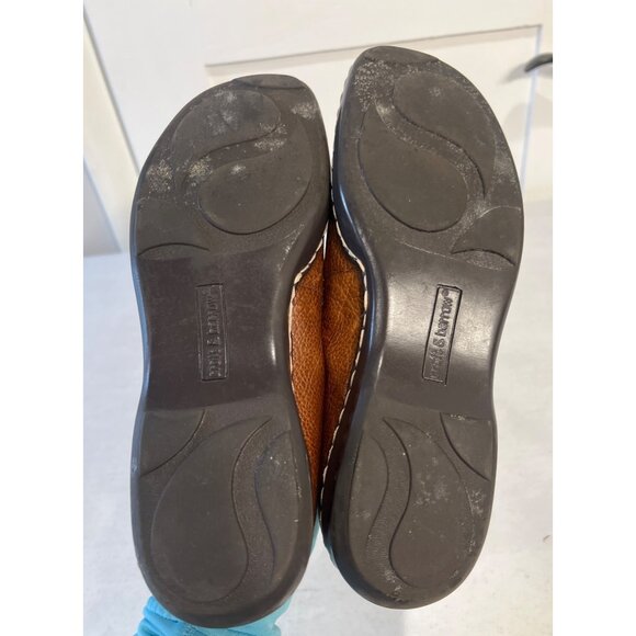 Croft & Barrow Shoes Brown Leather Flats Slip On Size 9 - Picture 7 of 8
